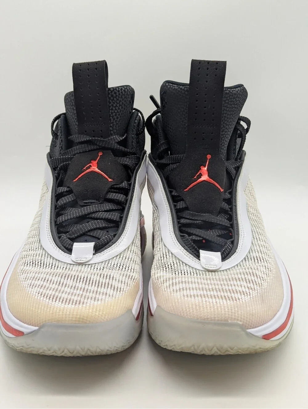 Nike Air Jordan 36 Psychic Energy White Black Red Mens Size 13 CZ2750-100 Shoes